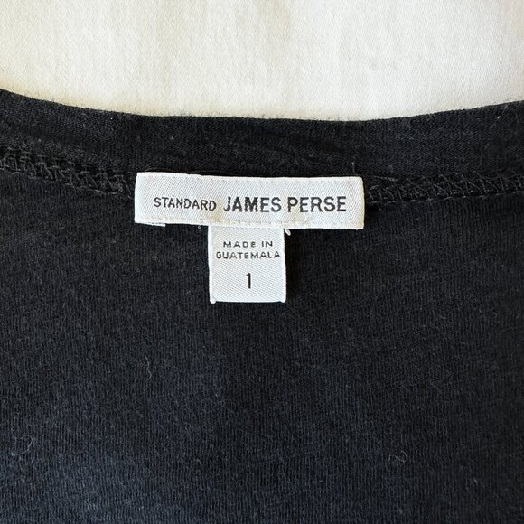 James Perse Deep Scoop Neck T-Shirt - Picture 4 of 9